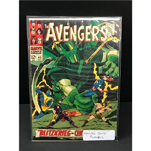 THE AVENGERS #45 HERCULES JOINS THE AVENGERS - MARVEL COMICS