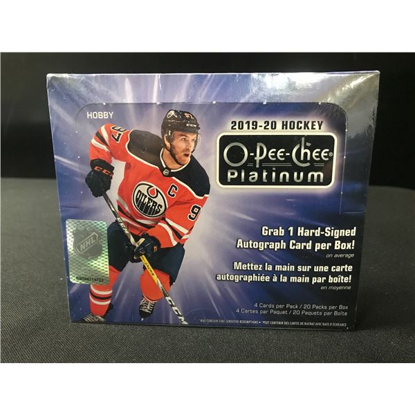 2019-20 OPC HOCKEY PLATINUM SEALED HOBBY BOX