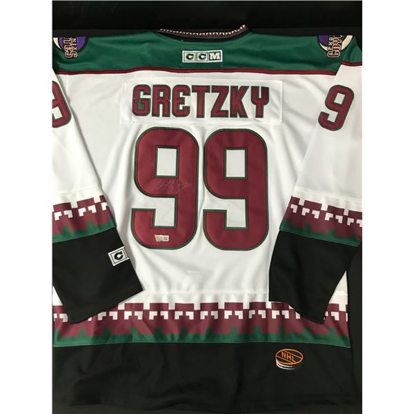 WAYNE GRETZKY SIGNED PHOENIX COYOTES CUSTOM JERSEY - ACE COA