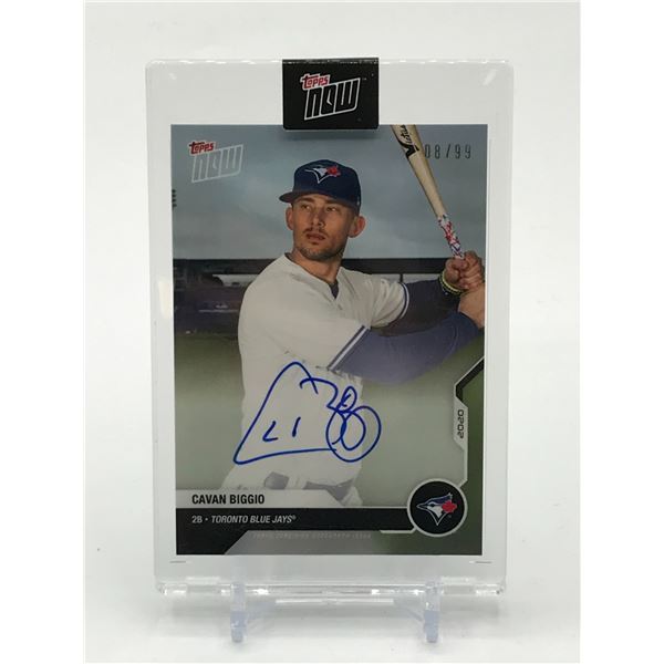 2020 TOPPS CAVAN BIGGIO SIGNED TRADING CARD 08/99