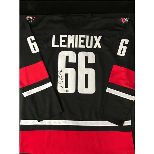 MARIO LEMIEUX SIGNED TEAM CANADA CUSTOM JERSEY - ACE COA
