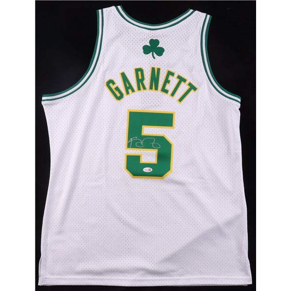 KEVIN GARNETT SIGNED BOSTON CELTICS CUSTOM JERSEY - JSA COA