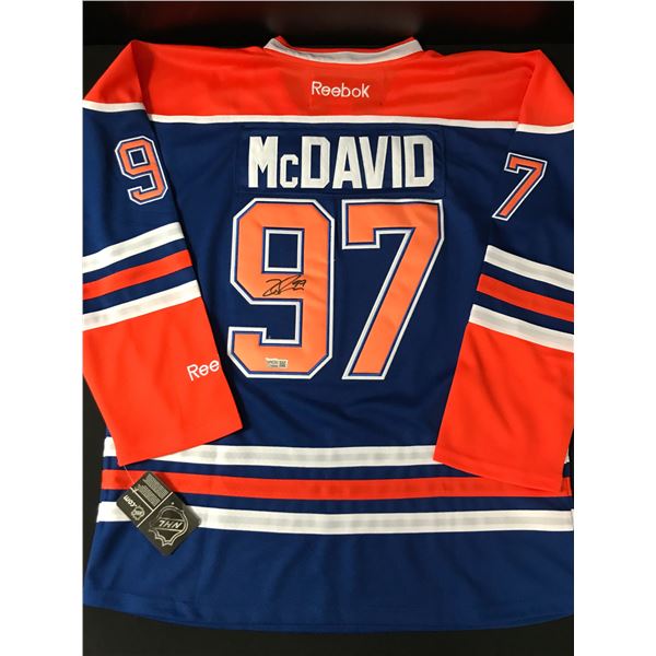 CONNOR MCDAVID SIGNED EDMONTON OILERS CUSTOM JERSEY - ACE COA