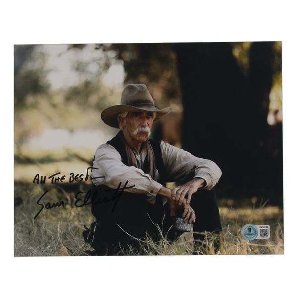 SAM ELLIOTT SIGNED 8X10 - BECKETT COA