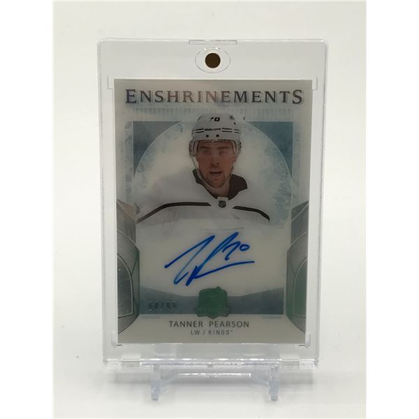 2017-18 UPPER DECK THE CUP TANNER PEARSON ENSHRINEMENTS SIGNED TRADING CARD 64/99