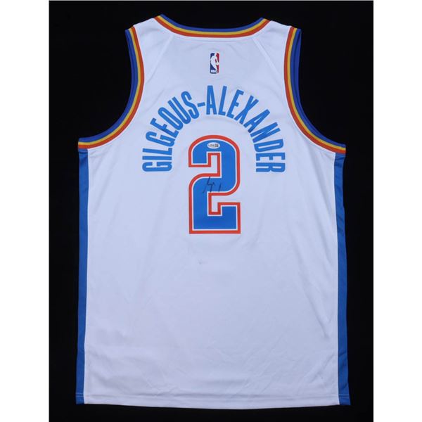 SHAI GILGEOUS ALEXANDER SIGNED OKLAHOMA CITY THUNDER BASEKTBALL JERSEY - JSA COA