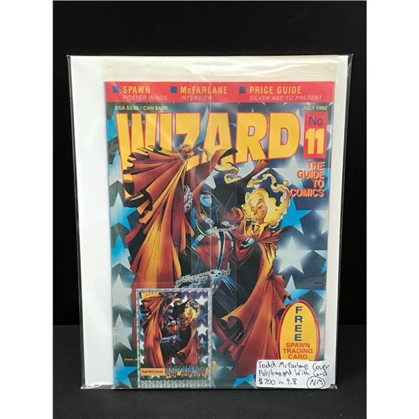 WIZARD #11 (1992) POLYBAGGED WITH CARD