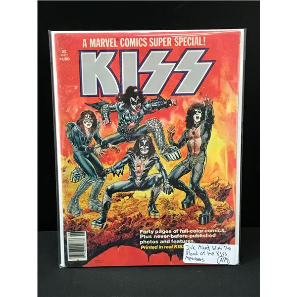 BIG KEY KISS COMIC (INK MIXED WITH THE BLOOD OF THE BAND MEMBERS)