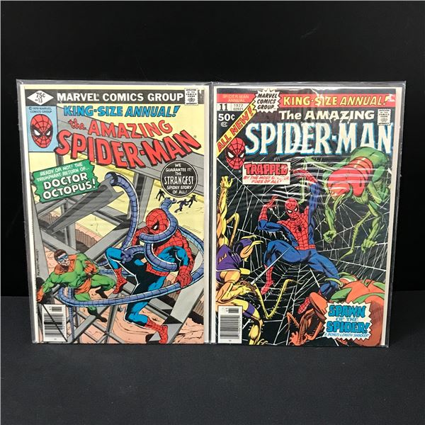 LOT OF 2 AMAZING SPIDERMAN KING SIZED ANNUALS #11 & #13 - MARVEL COMICS