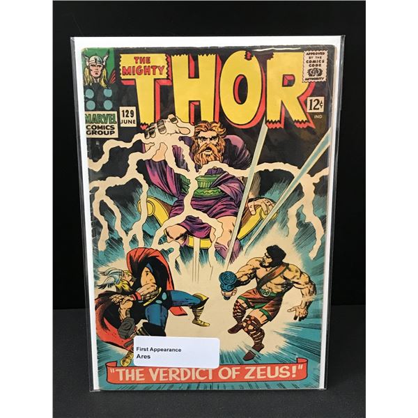 THE MIGHTY THOR #129 1ST APP ARES - MARVEL COMICS