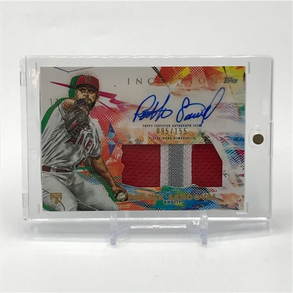 2020 TOPPS INCEPTION BASEBALL PATRICK SANDOVAL SIGNED PATCH TRADING CARD 95/155