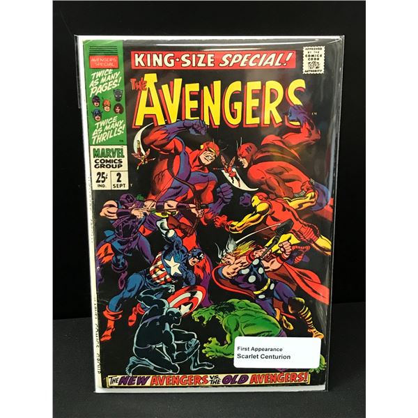 THE AVENGERS KING SIZED SPECIAL #2 1ST APP SCARLET CENTURION - MARVEL COMICS