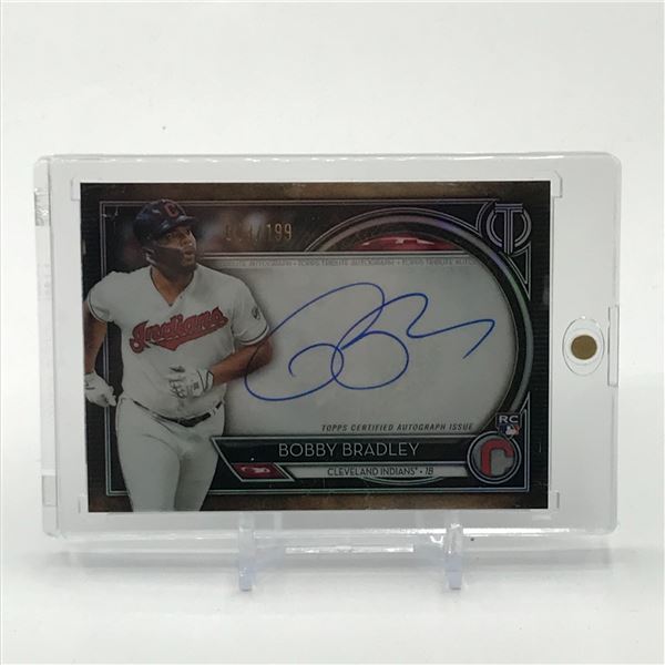 2020 TOPPS TRIBUTE BASEBALL BOBBY BRADLEY SIGNED TRADING CARD 043/199