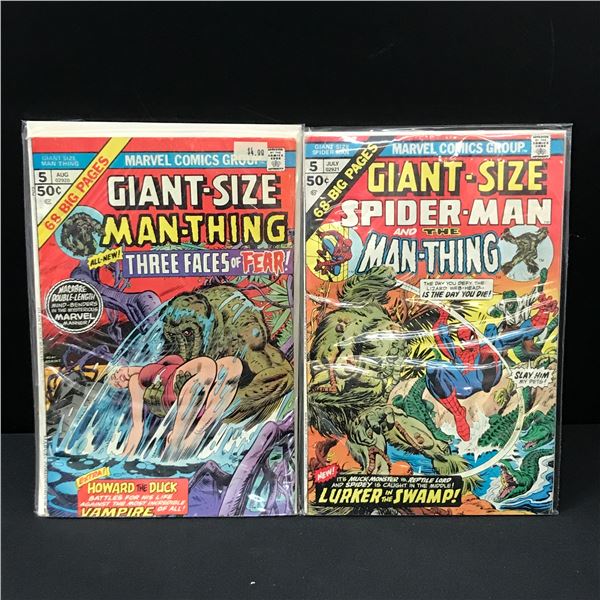 LOT OF 2 GIANT SIZED MARVEL COMICS BOTH #5'S - VARIOUS TITLES