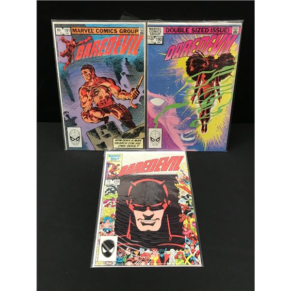 LOT OF 3 DAREDEVIL COMICS - MARVEL COMICS
