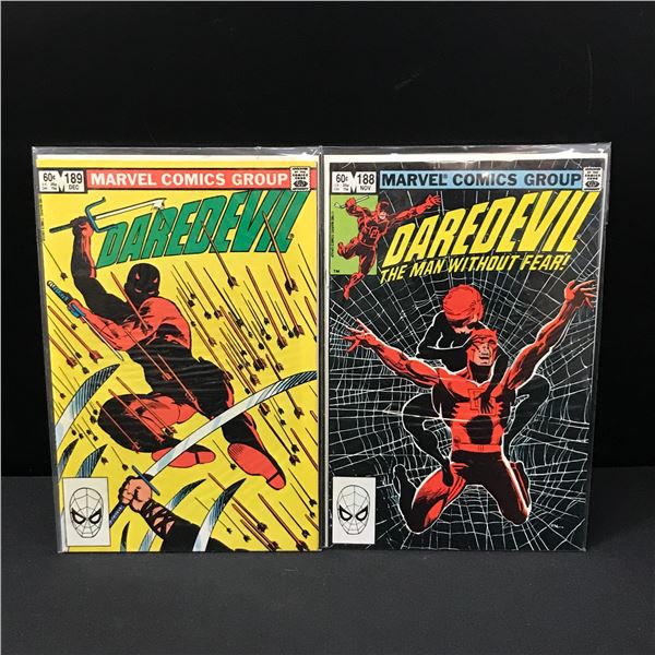 LOT OF 2 DAREDEVIL COMICS #188-189 - MARVEL COMICS