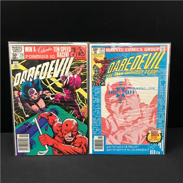 LOT OF 2 DAREDEVIL COMICS #167 & #176 - MARVEL COMICS
