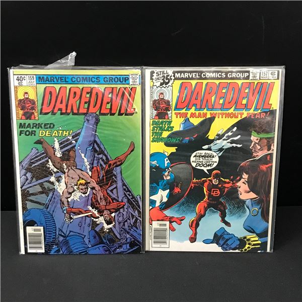LOT OF 2 DAREDEVIL COMICS #157 & #159 - MARVEL COMICS