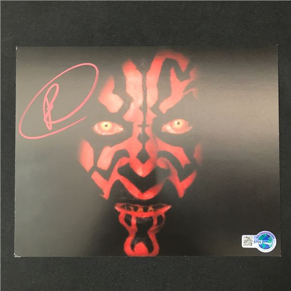 RAY PARK SIGNED DARTH MAUL 8 X 10 (WWOC COA)