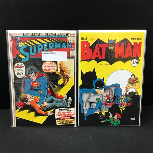 LOT OF 2 DC COMICS - INCLUDING BATMAN #5