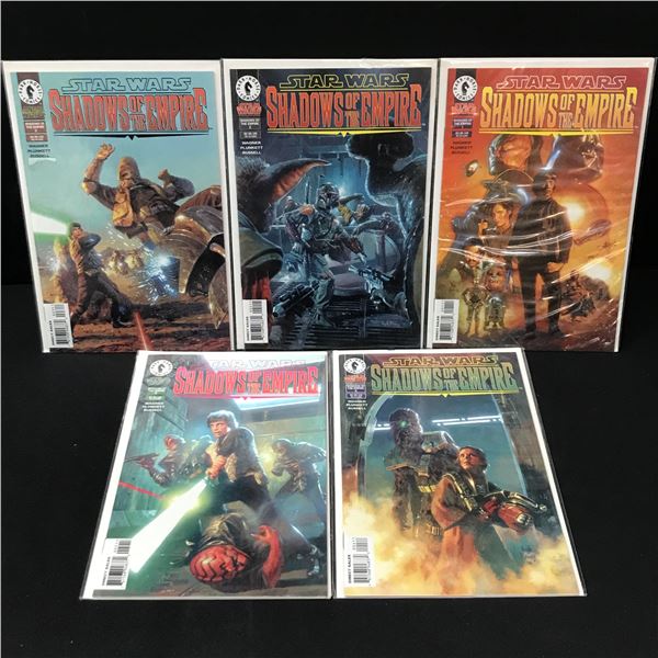 LOT OF 5 STAR WARS SHADOW OF THE EMPIRE COMICS #1-5 - DARK HORSE COMICS