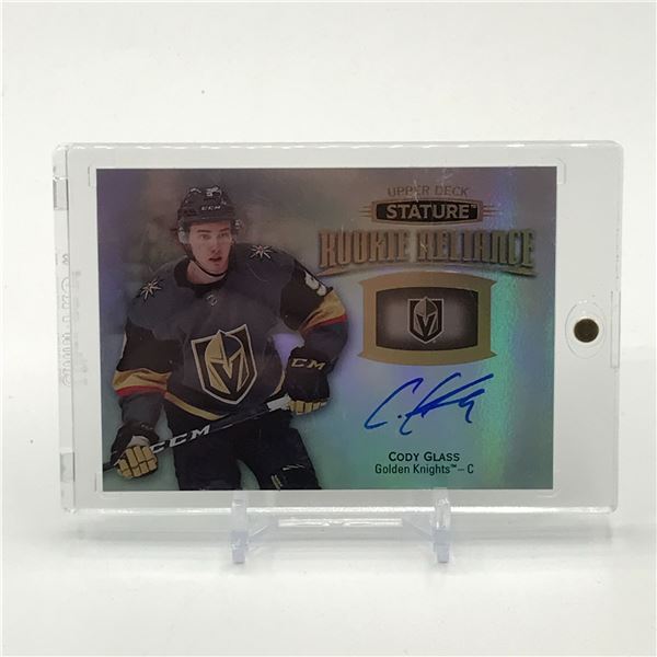 2019-20 UPPER DECK STATURE HOCKEY CODY GLASS SIGNED TRADING CARD