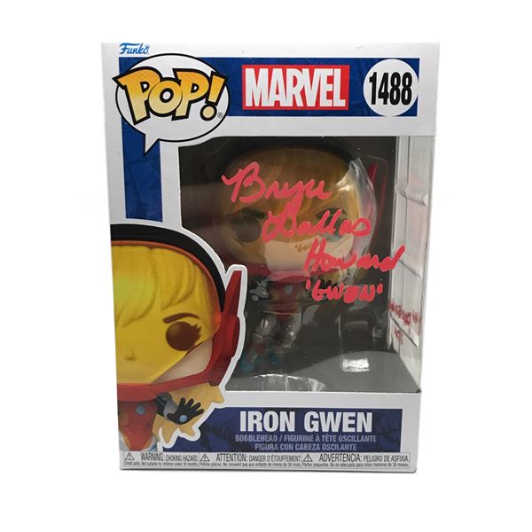 BRYCE DALLAS HOWARD SIGNED IRON GWEN FUNKO POP (WWOC COA)