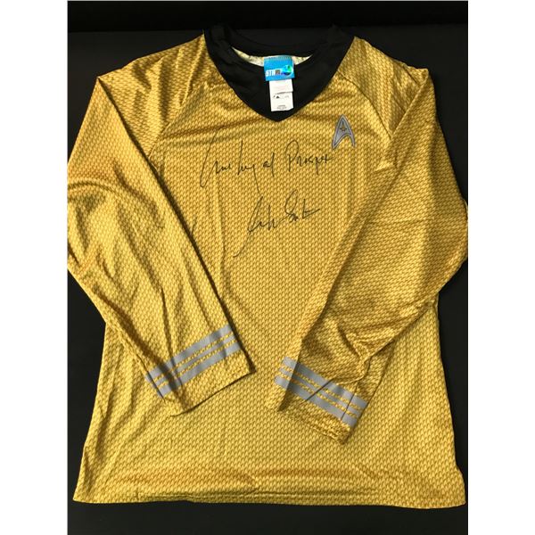 WILLIAM SHATNER SIGNED AND INSCRIBED LIVE LOND AND PROSPER UNIFORM (WWOC COA)