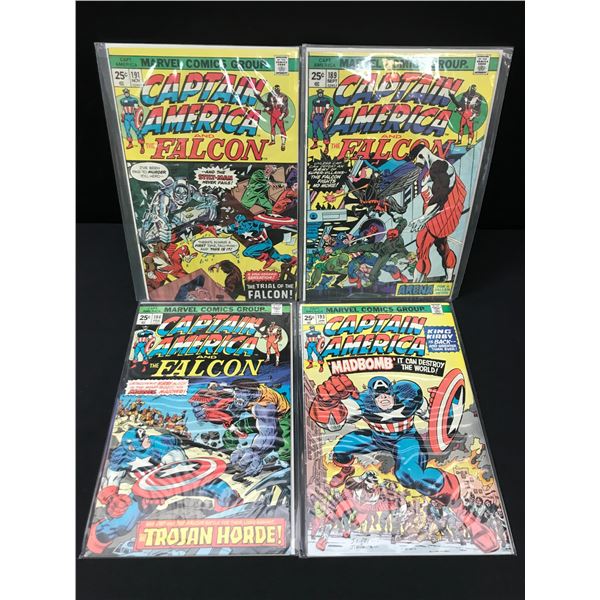 LOT OF 4 CAPTAIN AMERICA AND THE FALCON COMICS - MARVEL COMICS