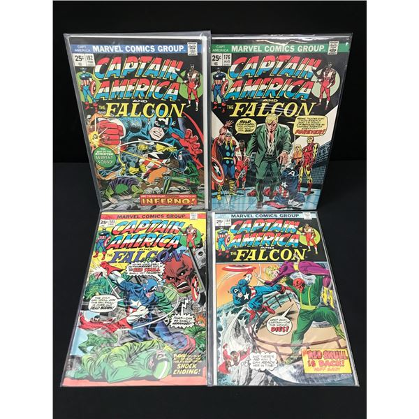 LOT OF 4 CAPTAIN AMERICA AND THE FALCON COMICS - MARVEL COMICS