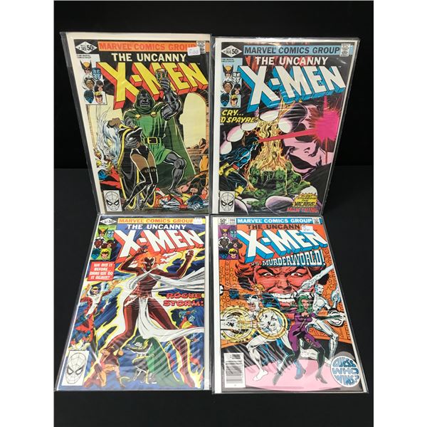 LOT OF 4 THE UNCANNY X-MEN COMICS #144-147 - MARVEL COMICS