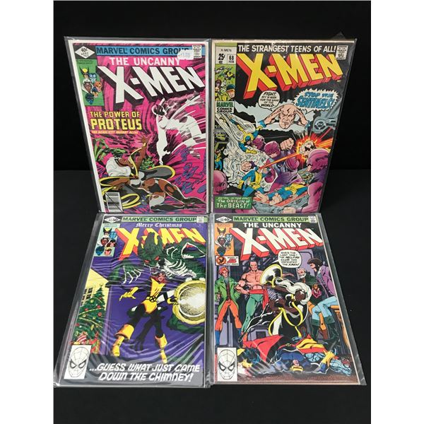 LOT OF 4 THE UNCANNY X-MEN COMICS - MARVEL COMICS