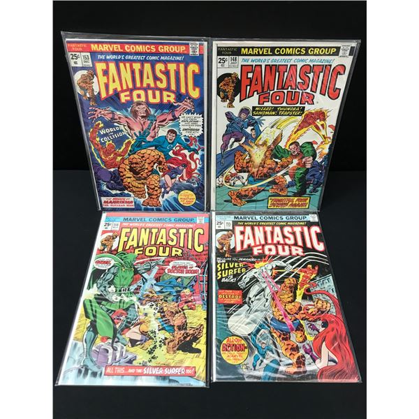 LOT OF 4 THE FANTASTIC FOUR COMICS - MARVEL COMICS