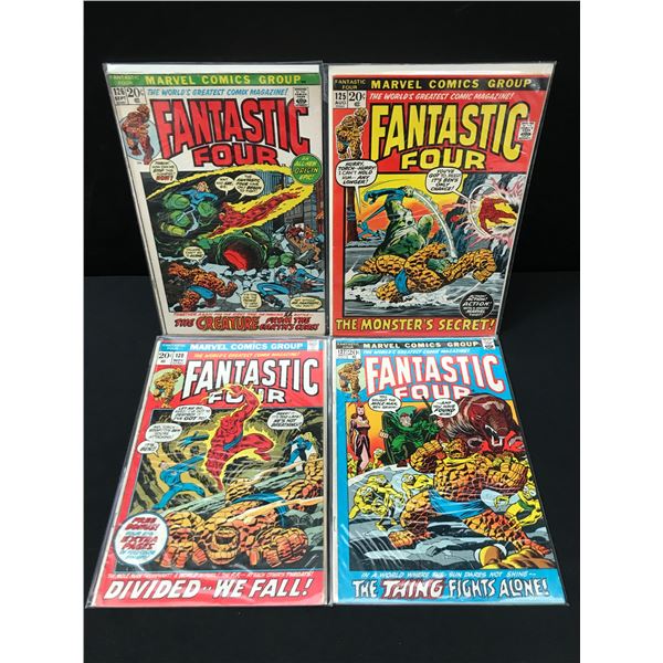 LOT OF 4 THE FANTASTIC FOUR COMICS #125-128 - MARVEL COMICS