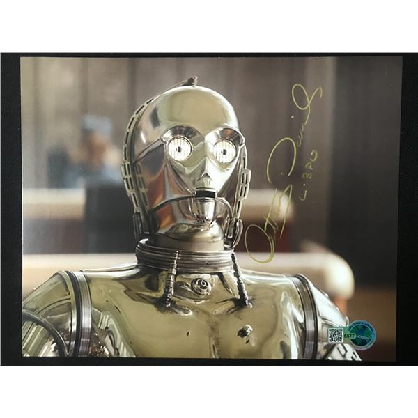 ANTHONY DANIELS C3P0 STAR WARS 8X10 - WWOC COA