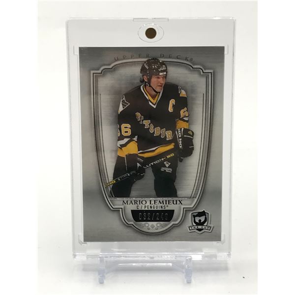 2018-19 UPPER DECK THE CUP HOCKEY MARIO LEMIEUX TRADING CARD 032/249
