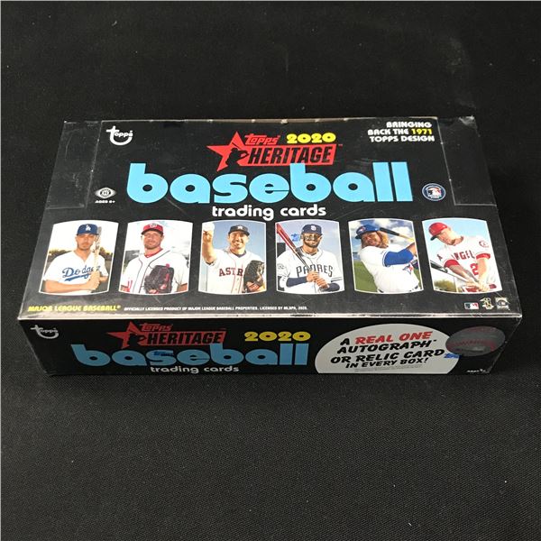 2020 TOPPS HERITAGE BASEBALL TRADING CARDS SEALED BOX