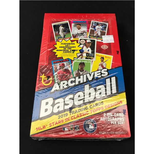 2019 TOPPS ARCHIVES BASEBALL SEALED TRADING CARDS HOBBY BOX