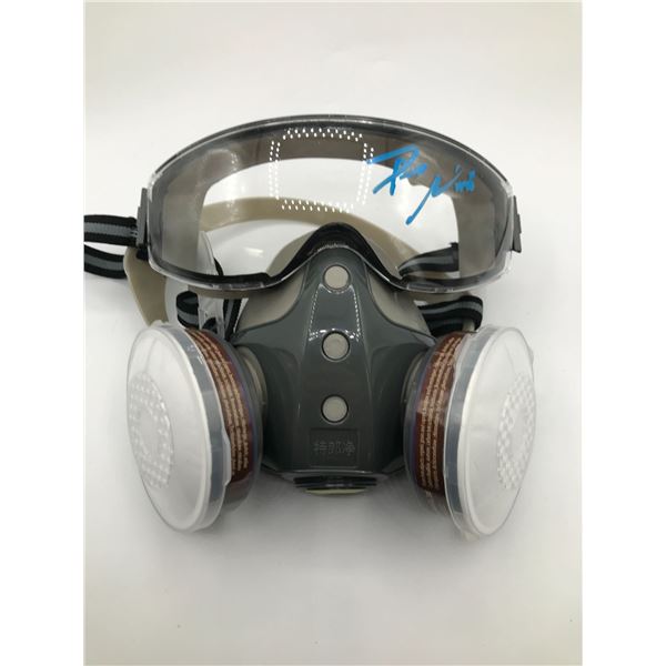 BRIAN NORRIS SIGNED GAS MASK - WWOC COA