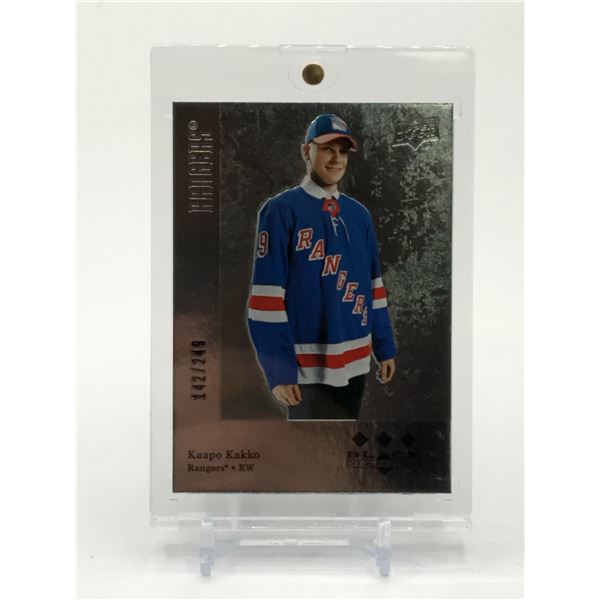 2019-20 UPPER DECK BLACK DIAMOND HOCKEY KAAPO KAKKO TRADING CARD 142/249