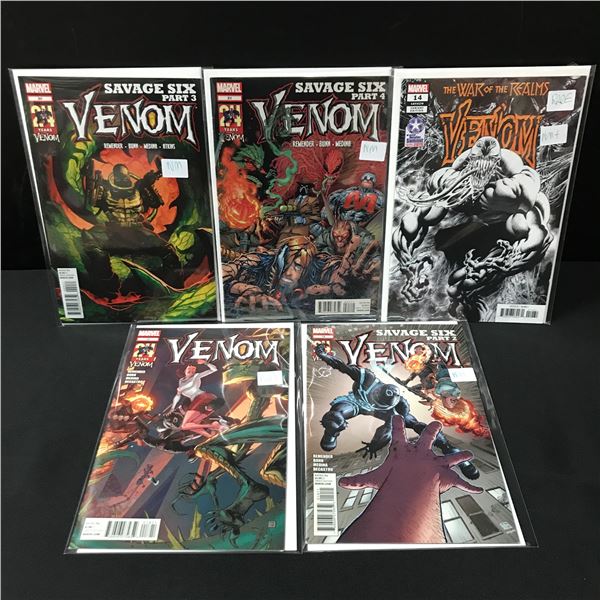 LOT OF 5 VENOM BASED COMICS - MARVEL COMICS