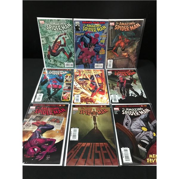 LOT OF 9 THE AMAZING SPIDERMAN COMICS - MARVEL COMICS