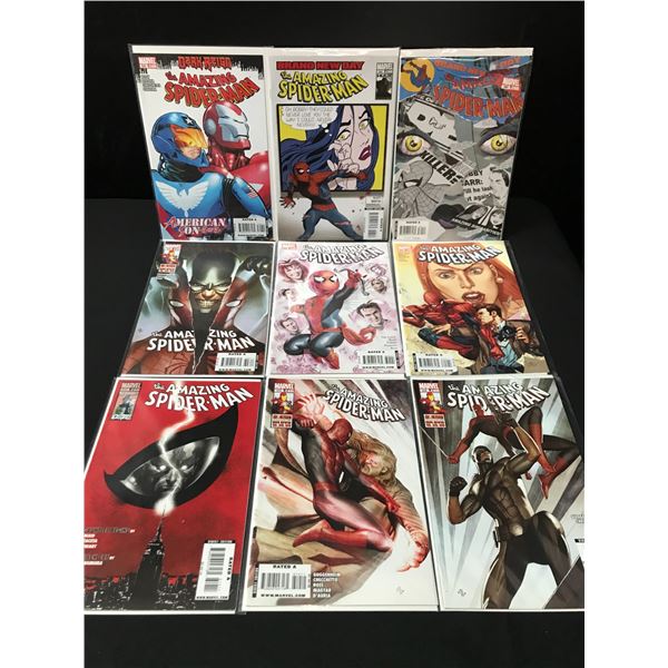 LOT OF 9 THE AMAZING SPIDERMAN COMICS - MARVEL COMICS
