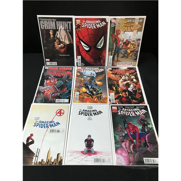 LOT OF 9 THE AMAZING SPIDERMAN COMICS - MARVEL COMICS
