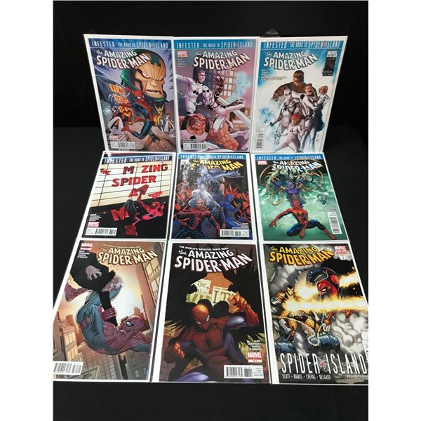 LOT OF 9 THE AMAZING SPIDERMAN COMICS - MARVEL COMICS