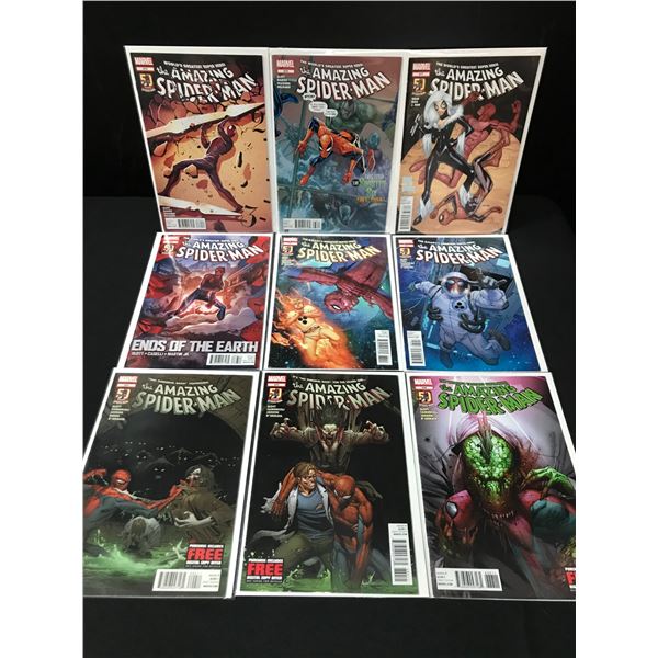 LOT OF 9 THE AMAZING SPIDERMAN COMICS - MARVEL COMICS