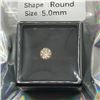 Image 1 : .5 CARAT MOISSANITE BRILLIANT - GRA REPORT
