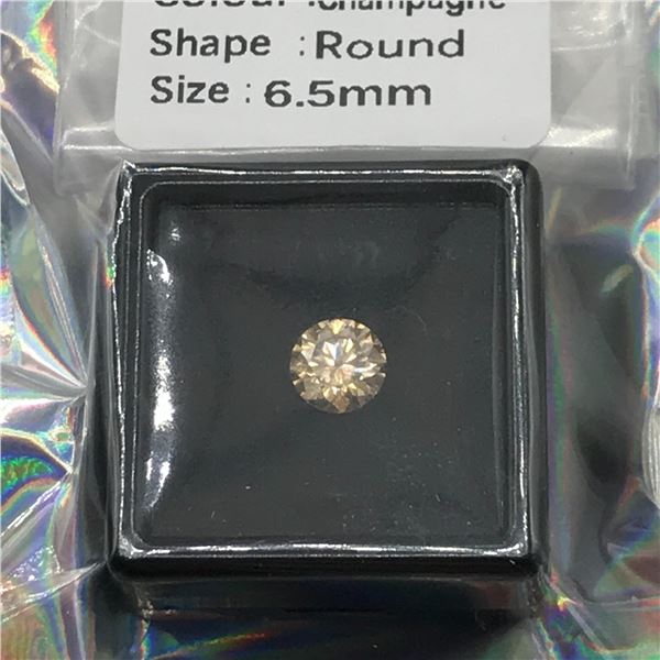1 CARAT MOISSANITE ROUND BRILLIANT - GRA REPORT