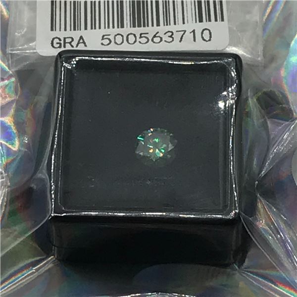 1 CARAT MOISSANITE ROUND BRILLIANT - GRA REPORT
