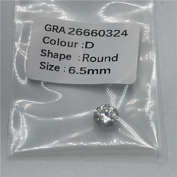 1 CARAT MOISSANITE BRILLIANT - GRA REPORT